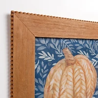 Rattan Pumpkin Framed Art Print