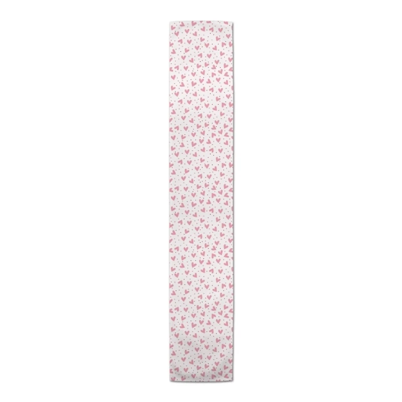 Polka Dot Hearts Table Runner, 90 in.