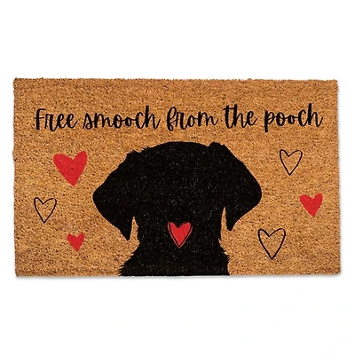Smooch from the Pooch Coir Doormat