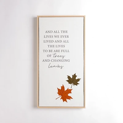 Trees and Changing Leaves Wall Plaque