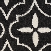 Ivory Quatrefoil Indoor/Outdoor Rug