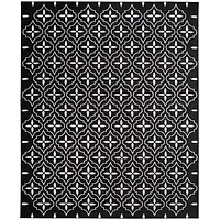 Ivory Quatrefoil Indoor/Outdoor Rug