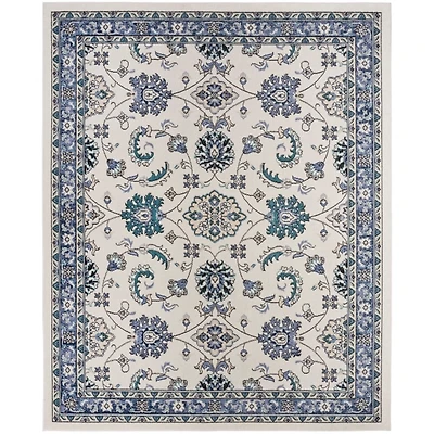 Blue Vintage Medallion Indoor/Outdoor Rug