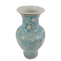 Light Blue Chinoiserie Vase