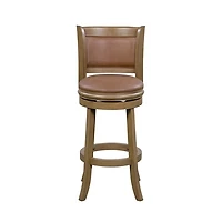 Sandrift Faux Leather Swivel Counter Stool