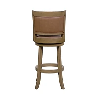 Sandrift Faux Leather Swivel Counter Stool