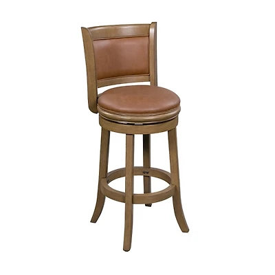 Sandrift Faux Leather Swivel Counter Stool