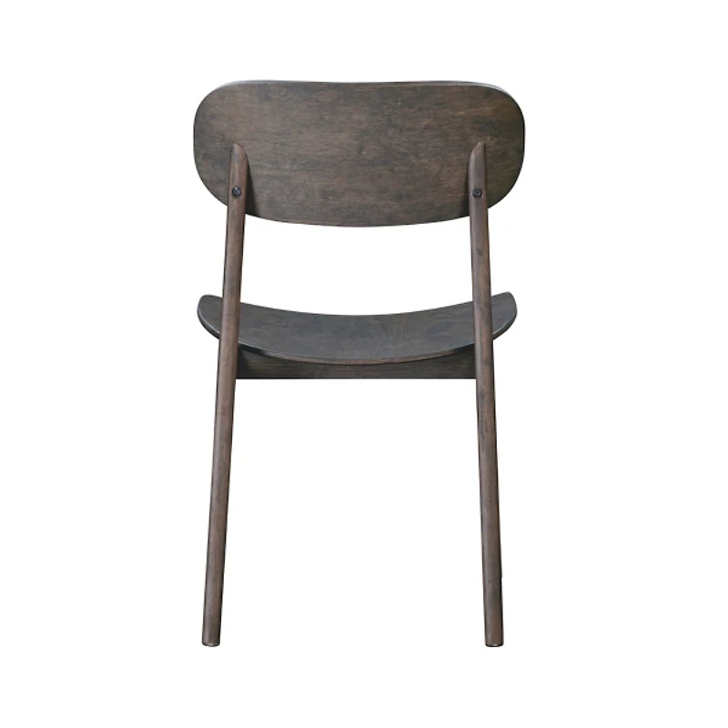 Dark Brown Mid-Century Modern Chairs, Set of 2
