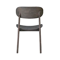 Dark Brown Mid-Century Modern Chairs, Set of 2