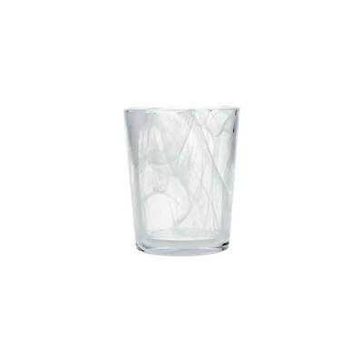 Fortessa White Swirl Glasses, Set of 6