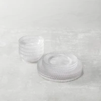 Fortessa Clear Glass Archie 12-pc. Dinnerware Set