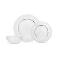 Fortessa Clear Glass Archie 12-pc. Dinnerware Set