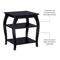 Prismatic Wood Accent Table