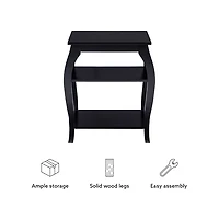 Prismatic Wood Accent Table