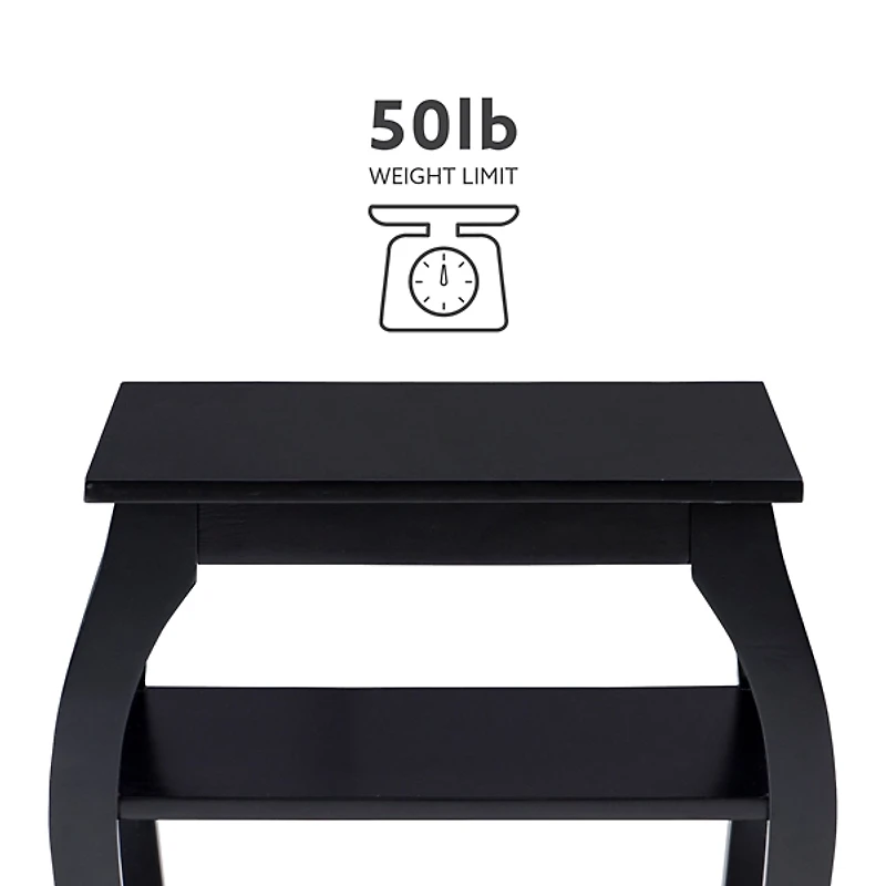 Prismatic Wood Accent Table