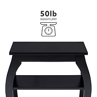 Prismatic Wood Accent Table