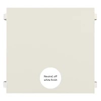 White Prismatic Wood Accent Table