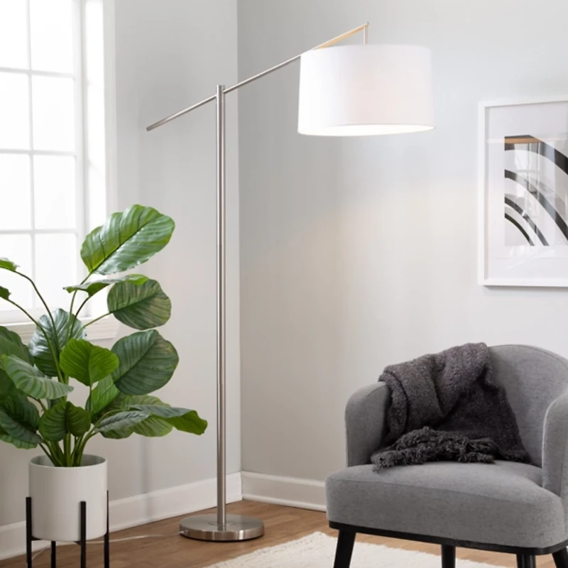 Brushed Nickel Cassie Floor Lamp