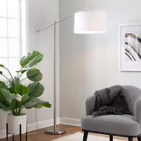 Brushed Nickel Cassie Floor Lamp
