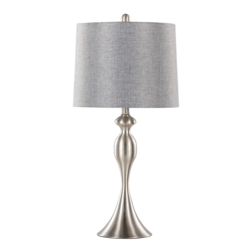 Brushed Nickel Ashley Table Lamps, Set of 2