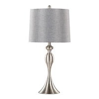Brushed Nickel Ashley Table Lamps, Set of 2