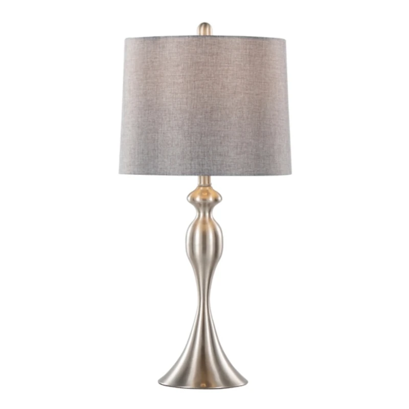 Brushed Nickel Ashley Table Lamps, Set of 2