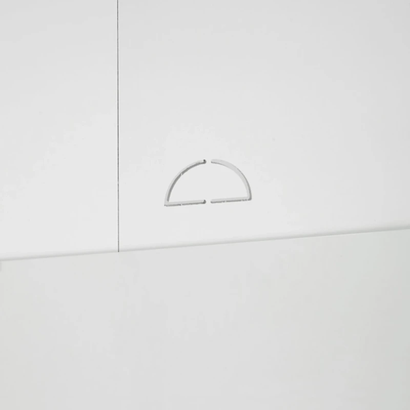 White & Gold Storage Cabinet