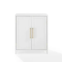 White & Gold Storage Cabinet