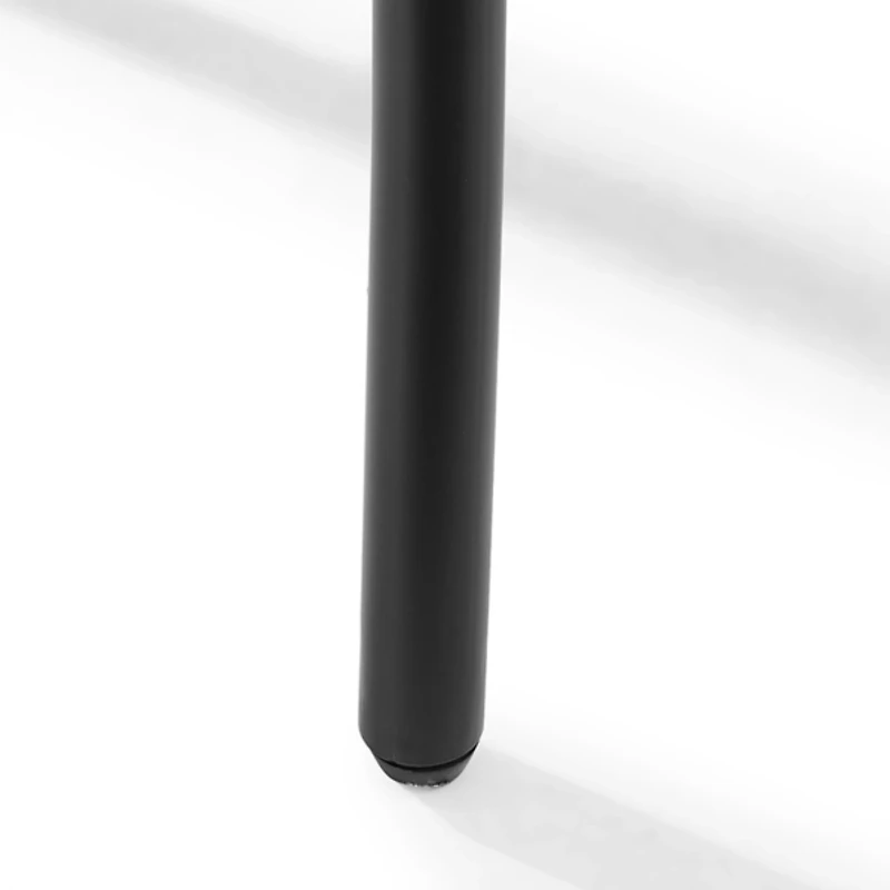 Black Metal Open Back Chairs, Set of 4