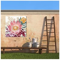 Protea Floral Outdoor Canvas Art Print