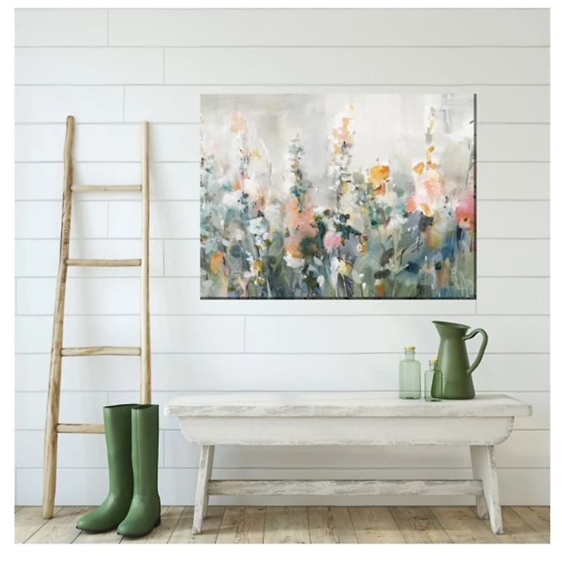 Ethereal Floral Outdoor Canvas Art Print