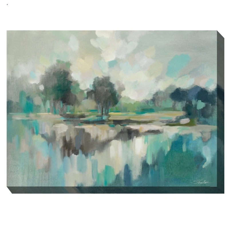 Blue Day Outdoor Canvas Art Print