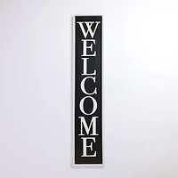 Black & White Framed Welcome Porch Board