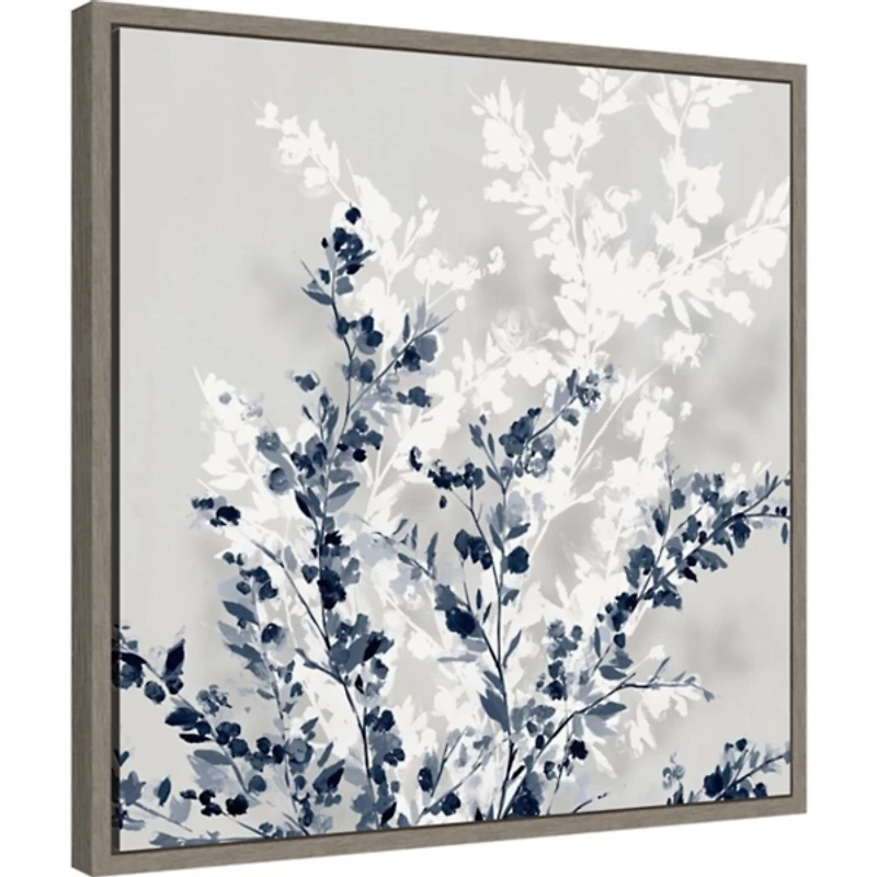 Blue Spring Framed Canvas Art Print