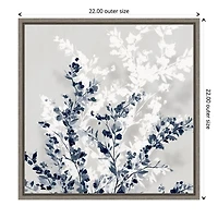 Blue Spring Framed Canvas Art Print