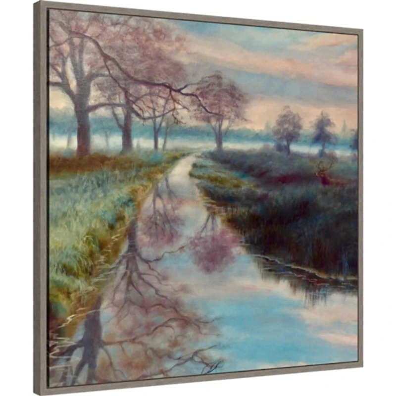 Bushy Park Framed Canvas Art Print