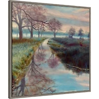 Bushy Park Framed Canvas Art Print