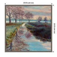 Bushy Park Framed Canvas Art Print