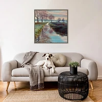 Bushy Park Framed Canvas Art Print