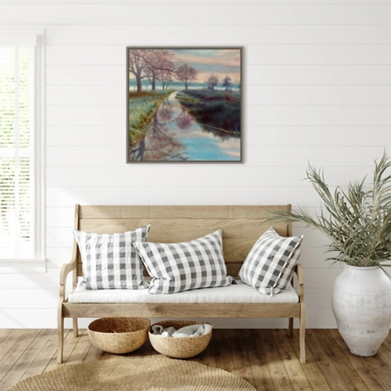 Bushy Park Framed Canvas Art Print