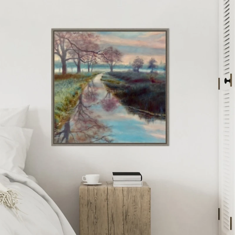 Bushy Park Framed Canvas Art Print