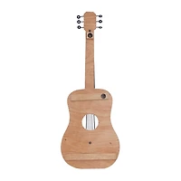 Brown Wood Acoustic Guitar Wall Plaque