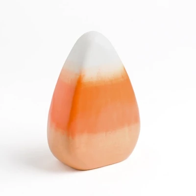 Candy Corn Halloween Statue, 8 in.