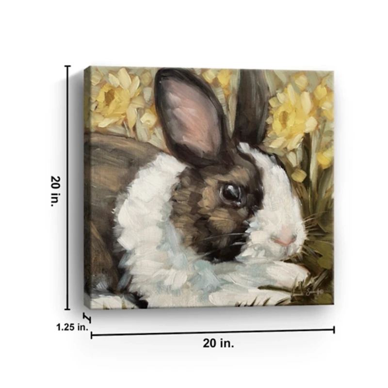 Buttercup Bunny Canvas Art Print