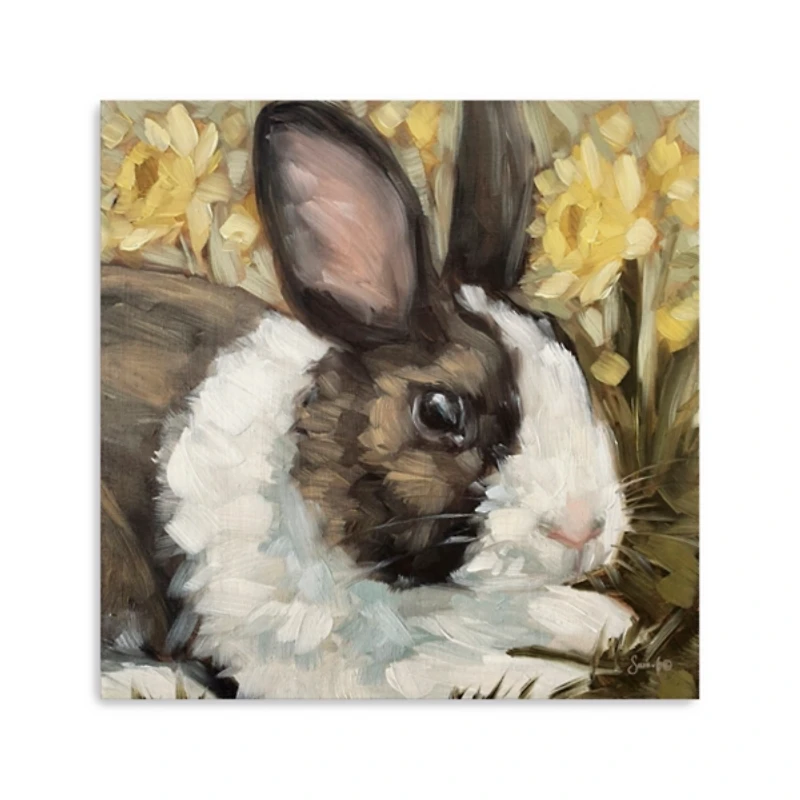 Buttercup Bunny Canvas Art Print