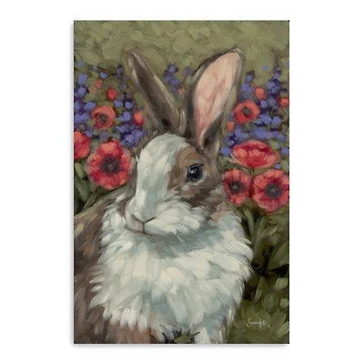 Spring Melody Bunny Canvas Art Print