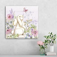 Bunny Butterfly Trail I Canvas Art Print