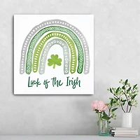 Luck of the Irish Rainbow Canvas Art Print