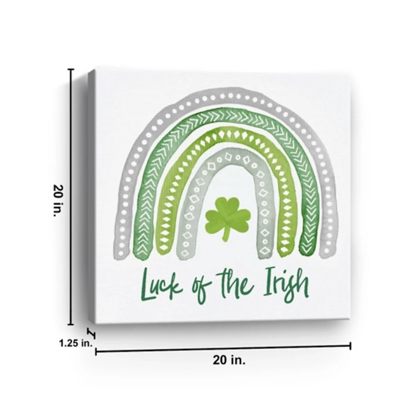 Luck of the Irish Rainbow Canvas Art Print