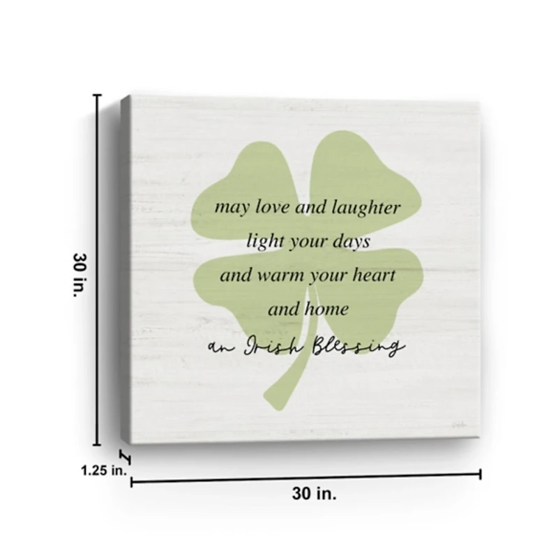 Irish Blessing Canvas Art Print, 30x30 in.